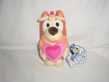 NEW, Bluey  Friends Bingo Valentine's 7" Plush Clip On BACKPACK CLIP