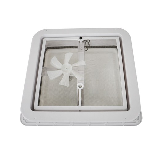 LABLT RV Roof Vent Fan Kit 14 inch For Camper Trailer Universal 12V 6" Blades - Foto 6 di 15