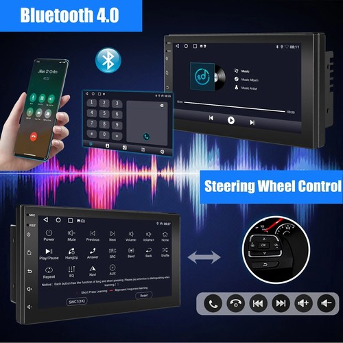 AUTORADIO 2 DIN 7 POLLICI CARPLAY ANDROID 13 4+64G GPS RDS WIFI BLUETOOTH CAMERA - Foto 4 di 12