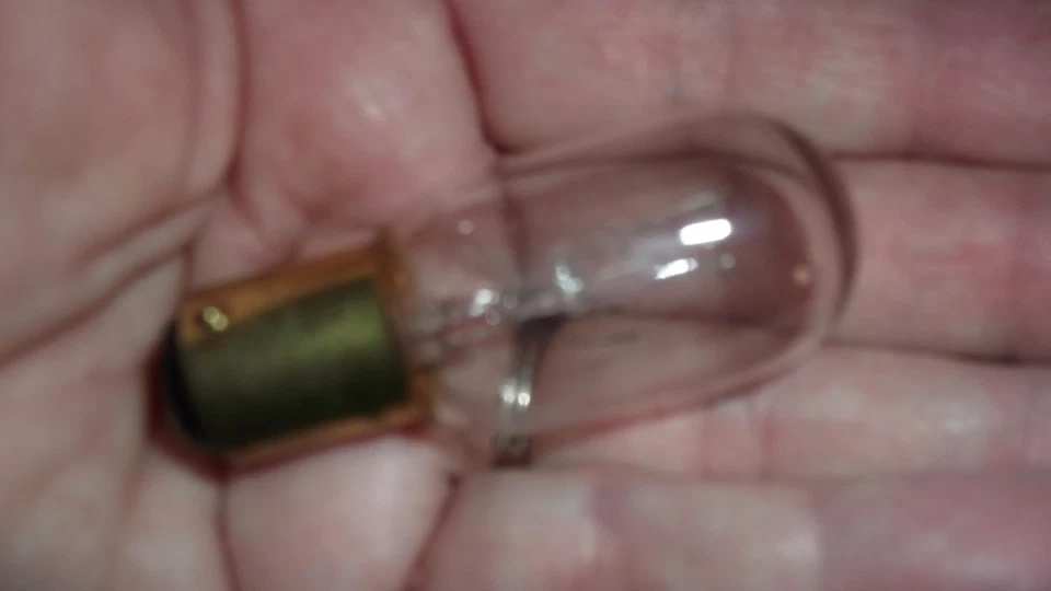 T7CL15DC-15W Double Contact Bayonet BA15D 120V Appliance sewing light bulbs PAIR - Image 2 of 3