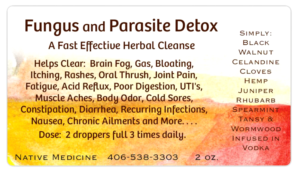 Fungus & Parasite Detox Strong Effective Cleanse for the whole body