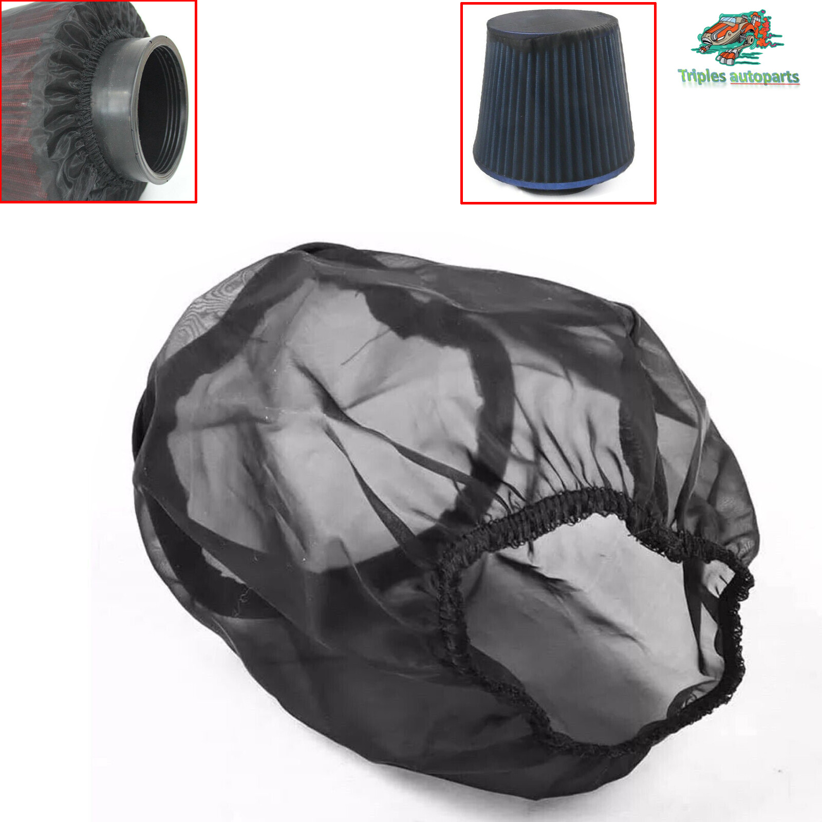 Small Universal Cold Air Intake Water Guard PreFilter Cone Filter