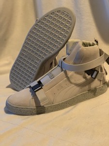 puma suede men silver