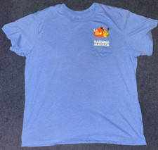 Disney The Lion King HAKUNA MATATA Pumbaa  Timon Pocket T-Shirt Men's 2XL Blue