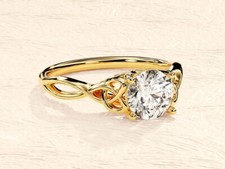 Stunning Moissanite Ring - Brilliant Alternative to Diamond Sparkling Engagement