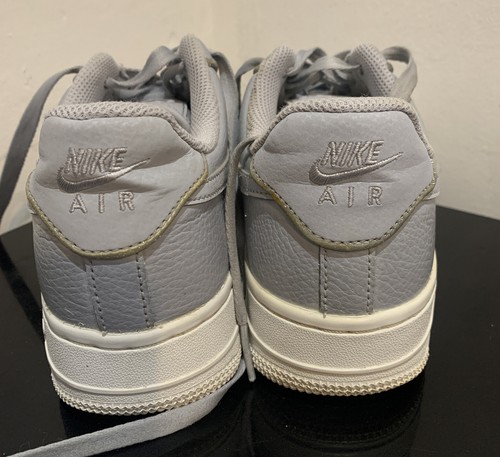 Nike Air Force 1 Low Glitter Wolf Grey Trainers Womens Size UK 4.5 AT0073-002 - Picture 4 of 10