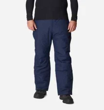Columbia Bugaboo IV Ski Pants Men 4X Blue Omni-Tech Waterproof Insulated JDM1720