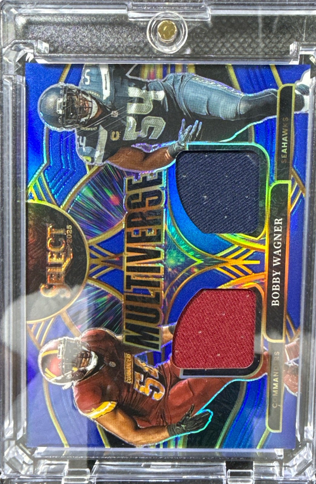 2025 Panini Select #MVJ-BWR Bobby Wagner Multiverse Jerseys Blue Prizm