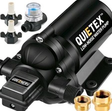 Upgrade 2.0 12V RV Water Pump 5.0 GPM 45 PSI Ultra-Quiet Diaphragm Pump with S