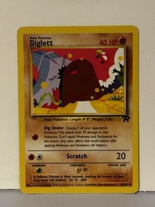 Diglett Common Team Rocket 52/82 Near Mint Pokemon Fast Ship