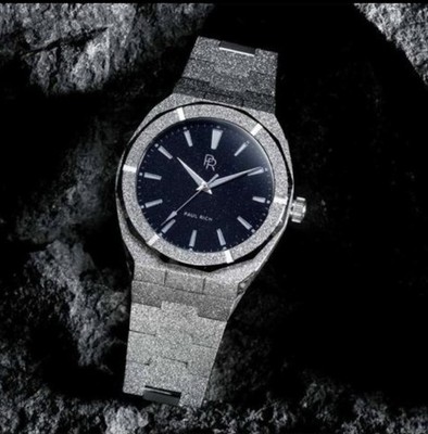 Paul Rich Herren Uhr Chronograph Edelstahl Silber Luxus Armbanduhr Wasserdicht