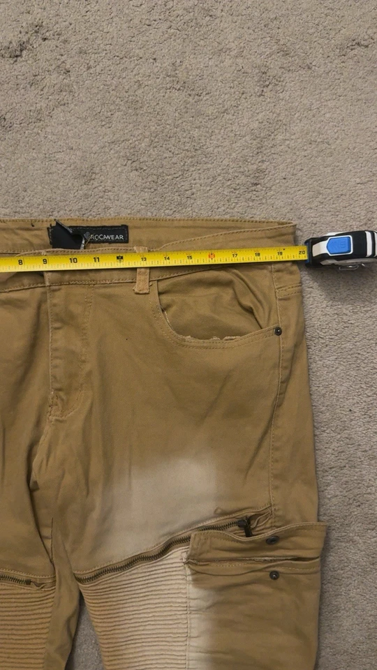Jeans de mezclilla para hombre Rocawear beige 38W x 32L Foto 4 de 4