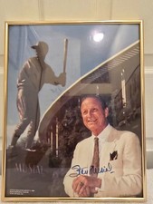 Stan Musial St. Louis Cardinals Statue Dedication Hand Signed Framed Photo RARE