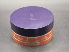 New 3 Oz YSL Opium Body Dusting Powder Jar with Puff Sealed Yves Saint Laurent
