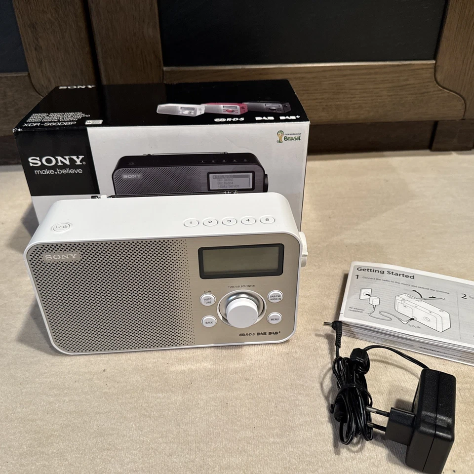 Sony XDR-S60DBP DAB/DAB+ FM Digital Radio, Weiß - Bild 2 von 4