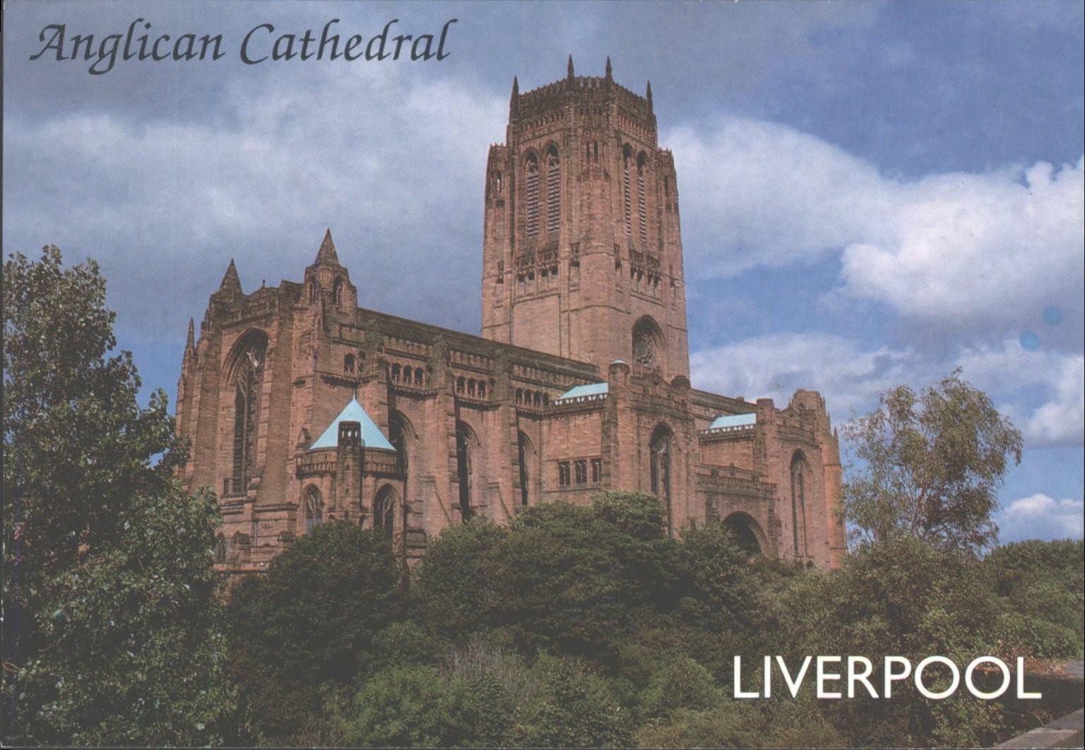 Liverpool Anglican Cathedral John Hinde Postcard 2000 UK Architecture