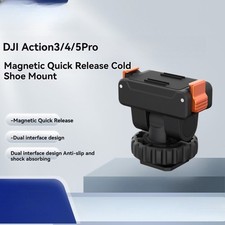 Magnetic Quick Release Base w/Cold Shoe  1/4'' Thread Hole for DJI Action 5/4/3