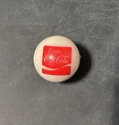 Lot Of 8 qty. Vintage White Milk Glass Coca-Cola Logo Marbles Large Shooters