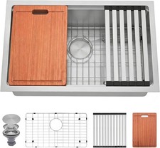 Undermount Kitchen Sink 27 inch, 16 Gauge Stainless Steel