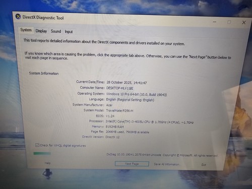 Acer Aspire P256-M Core i3 240GB SSD 8GB Ram Win 10 15.6" HDMI Webcam Laptop - Picture 18 of 19