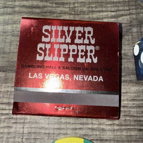 Vintage Las Vegas Casinos El Rancho Silver Stripper Boulder Station Chips Dice - Picture 9 of 12