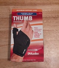 Mueller Sports Medicine Reversible Thumb Stabilizer, Black Fits 5.5-10.5" 62712