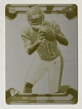 Stedman Bailey 2013 Topps Finest Yellow Printing Plate RC #135 1/1 West Virginia