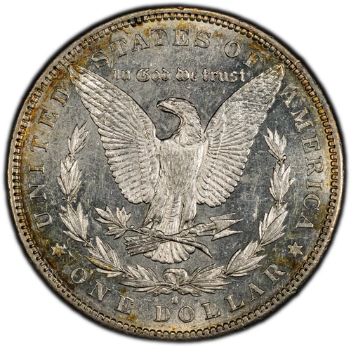 1886-S Morgan Silver Dollar - PCGS GOLD SHIELD AU53 - BEAUTIFUL SEMI-PL EXAMPLE!