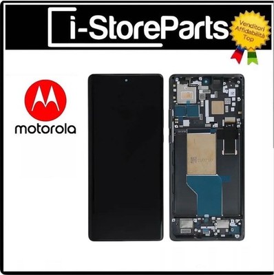 Originale DISPLAY LCD Rahmen Schwarz Für Motorola EDGE 30 ULTRA XT-2201 Touch