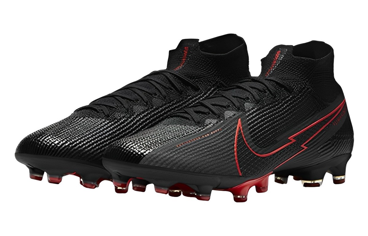 Size 9 - Nike Mercurial Superfly 7 Elite AG Pro Black Chile Red