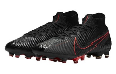 Size 9 - Nike Mercurial Superfly 7 Elite AG Pro Black Chile Red