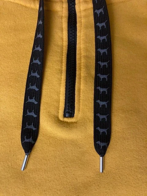 Victoria Secret ROSA Campus Sherpa Sudadera con Capucha Mujer Pequeña Amarilla y Negra Perro 1/4 Cremallera Foto 4 de 4