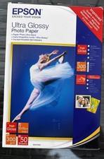 Genuine Epson Ultra Glossy Photo Paper 4x6” (10x15cm) 50 Sheets 300 G/m2