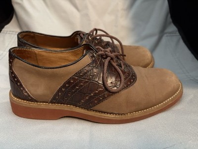 Boys Colter  Creek by H. S. Trask Saddle Oxford Shoes Brown Leather  size 5M