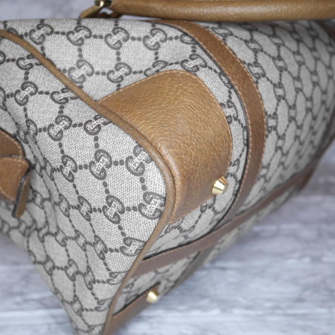 GUCCI PLUS Boston Bag GG Pattern Brown 0400 — image 11