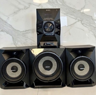 4 Piece Sony MHC-EC919iP 700w Hi-Fi Music System Receiver Player