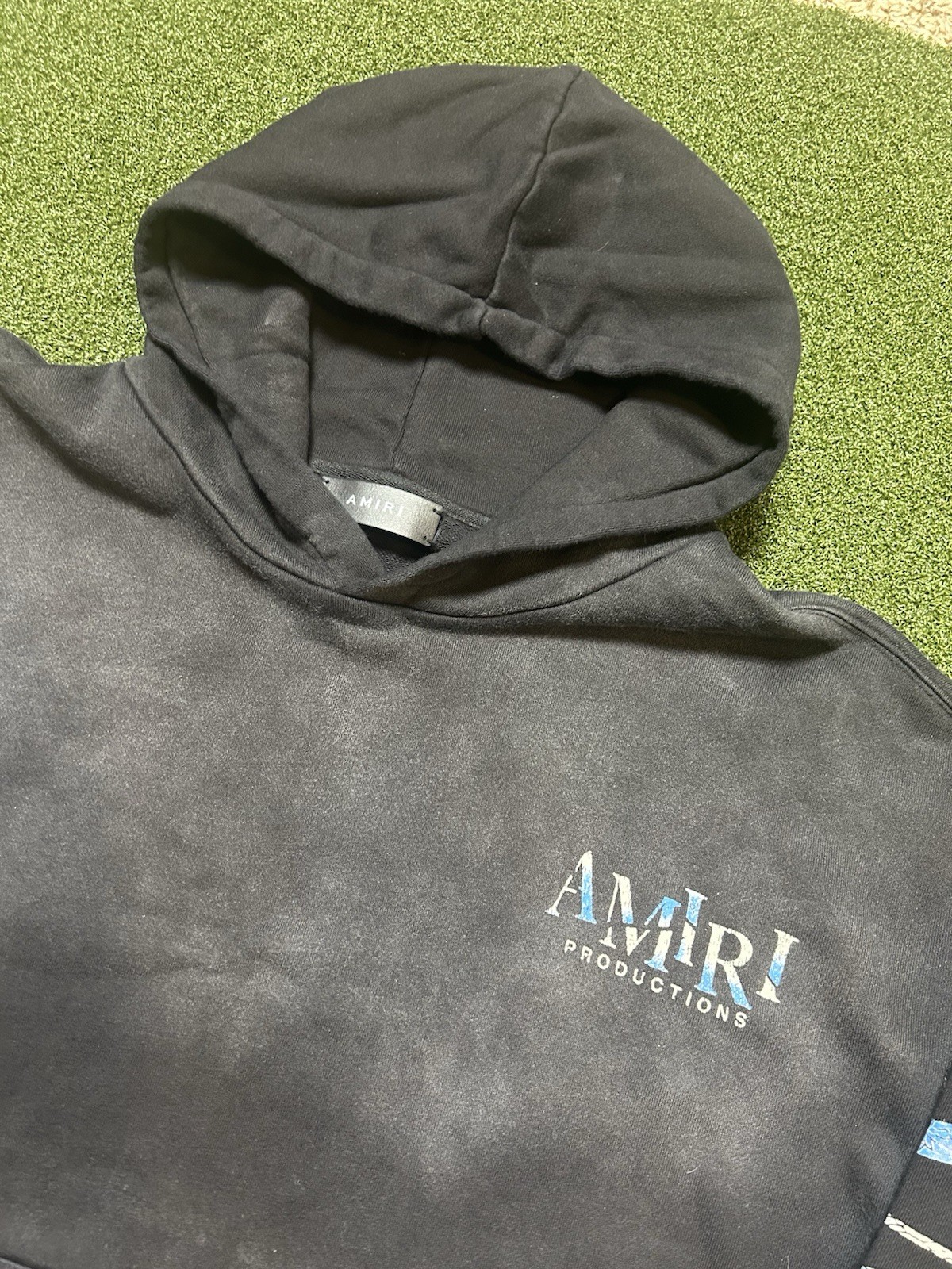 Amiri Men's Hoodie Sweatshirt Black Size Large New Without Tags 100percent Authentic