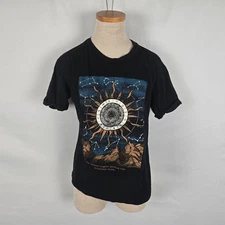 Dirtee Laundry T-Shirt Women's S Black Constellation Nights Brightest Stars