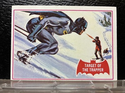 1966 Topps Batman Series A Red Bat #4A Target Of The Trapper Ski Snow