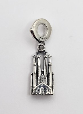 925 Sterling Silber Schloss Charm für Armband oder Halskette