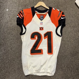 Authentic GAME WORN Darqueze Dennard Cincinnati Bengals Jersey White NFL 🔥
