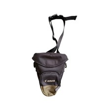 Canon DSLR Camera Holster Bag Black Olive Green Padded Shoulder Case J396