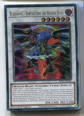 Yu-Gi-Oh! Blackwing Boreastorm the Wicked Wind Ultra Rare englisch MP23-EN188