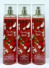 3 New Bath Body Works COUNTRY APPLE 8 Fl Oz Fine Fragrance Mist Lot