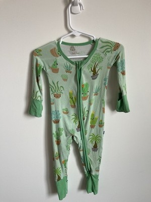 Little Sleepies Succulents Zippy PJs 0-3M