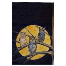 Betsy Drake Night Owls Guest Towel