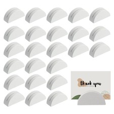 24 Pcs Wooden Table Number Stands, White Table Name Holder Place Cardholders ...