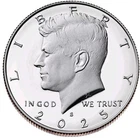 2025-S Proof Kennedy Half Dollar-Clad