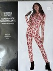 Amscan NEW Scarred Catsuit Costume Women's Size L/XL 1-PC Halloween Bodysuit
