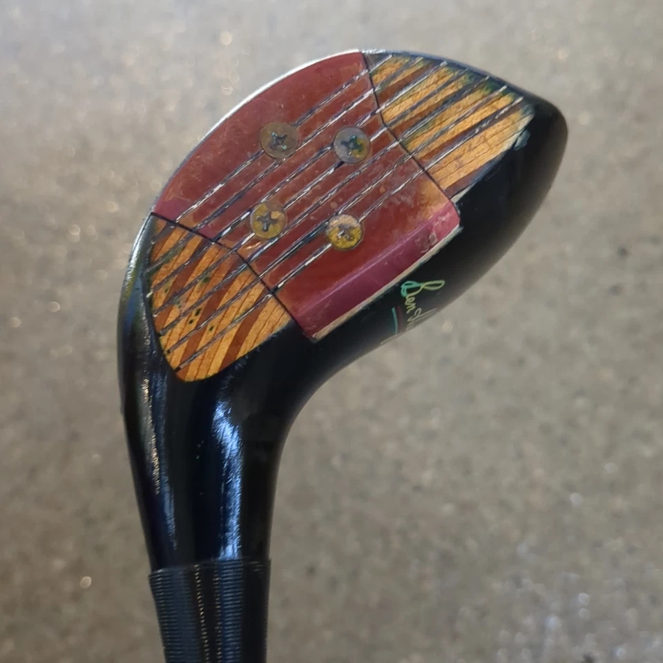 Club de madera vintage Ben Hogan ranura de 3 velocidades mano derecha eje de acero 43" Dura-ply Foto 3 de 4